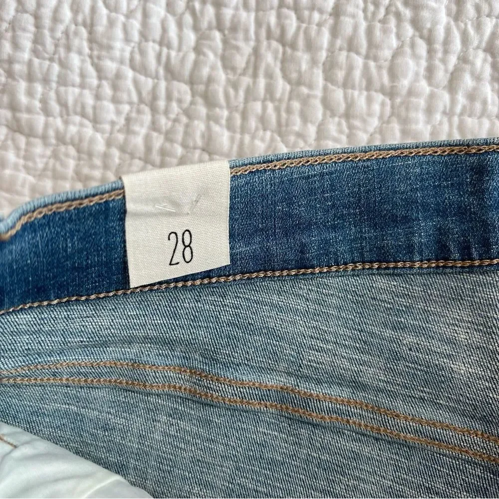 ✨ Cosmic Blue Love Women’s High Rise Cutoff Shorts 28 NWT Stitch Fix - Picture 3 of 11